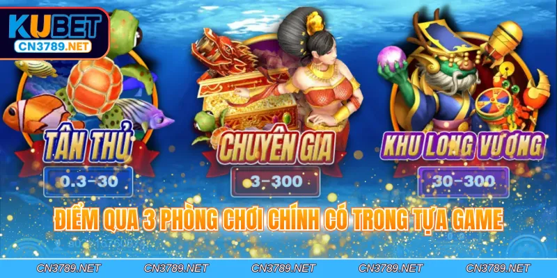 Điểm qua 3 phòng chơi chính có trong tựa game